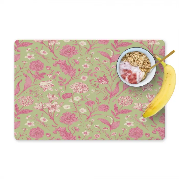 Classic - Pink - Mint Placemat vinyl groot 368 -zzzproduct_Kitchenyeah-website