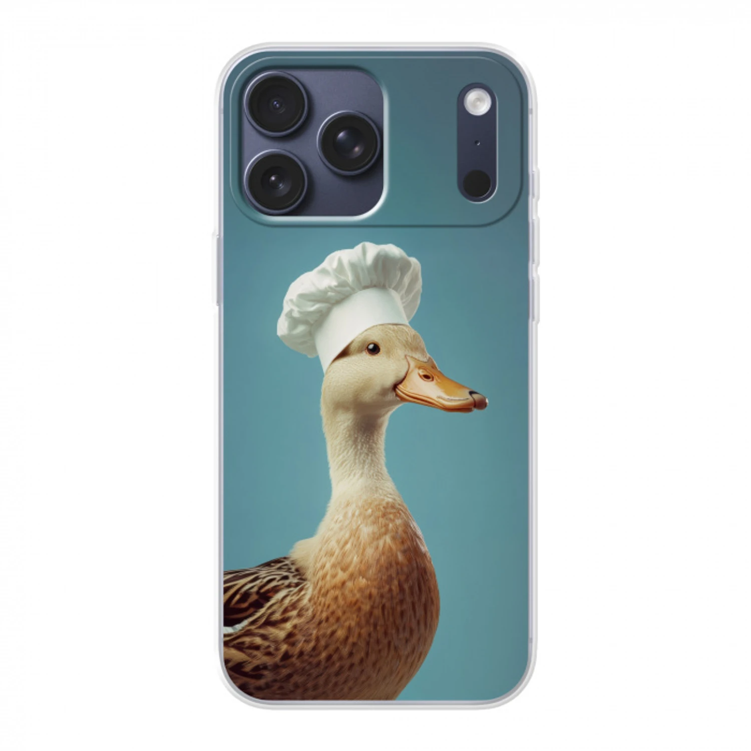 Eend - Koksmuts - Cute - Vogel Telefoonhoesje iPhone 17 Pro Max klein -3d