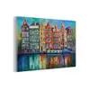 Amsterdam - Olieverf - Gracht - Schilderij - Kunst plexiglas 5mm klein -z3d