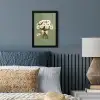 Lint - Boeket - Groen - Quote fotolijst zwart zonder passe partout klein -sfeer3