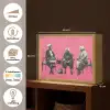 Graffiti - Roze - Street art - Vrouwen Light Box met batterij (Wandlamp) middel -USP_websiteoverzichtNL