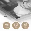 Zonnebril - Vrouw - Zwart - Wit plexiglas 5mm klein -sfeer2