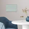 Strepen - Modern - Blauw poster papier klein 62 -sfeer3