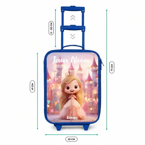 Prinses - Roze - Kasteel Kinderkoffer - Blauw klein -productfoto_formaten