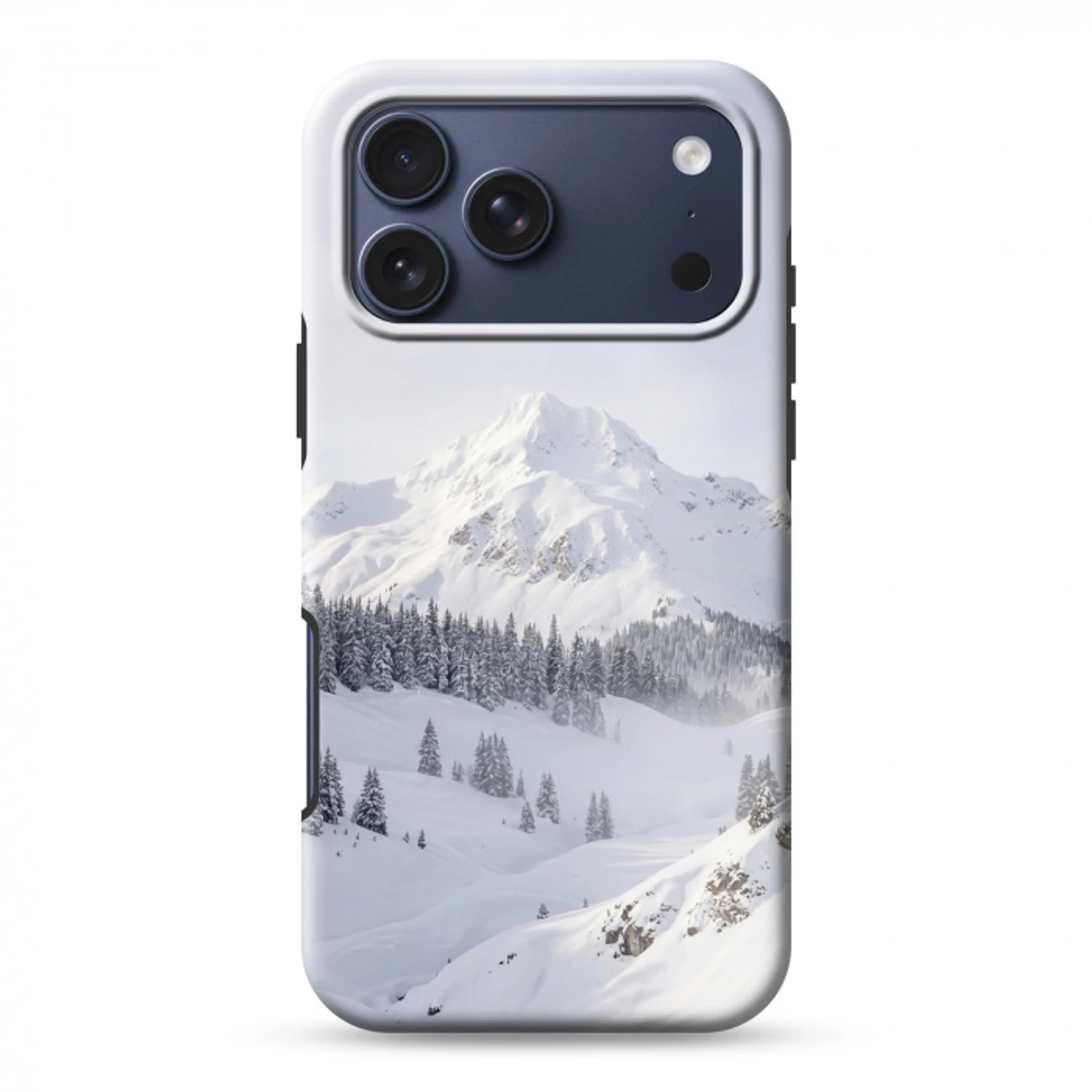 Berg - Sneeuw - Winter - Natuur - Wit Toughcase MagSafe Apple iPhone 17 Pro Max klein -3d