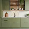 Beige - Reliëfstructuur - Natuursteen keuken achterwand 2 middel 865 -sfeer3