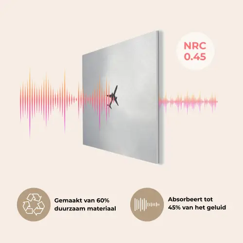 Minimalistisch - Silhouet - Zwart - Vliegtuig PET vilt klein -USP_NL