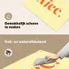 Nice - Oranje - Geel - Minimalistisch Inductie beschemer met haakjes klein -ky-schoon-nl