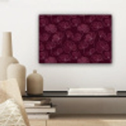 Bloemen - Patroon - Bordeauxrood canvas 2cm klein 34 -sfeer6