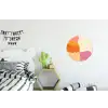 Vormen - Abstract - Kleurrijk Wandcirkel aluminium klein -kinderkamer