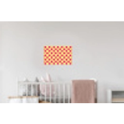 Roze - Stippen - Geel Muursticker klein 286 -kinderkamer