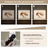 Champignons - Zacht - Beige Light Box met batterij (Wandlamp) middel -USP_dimbaarNL