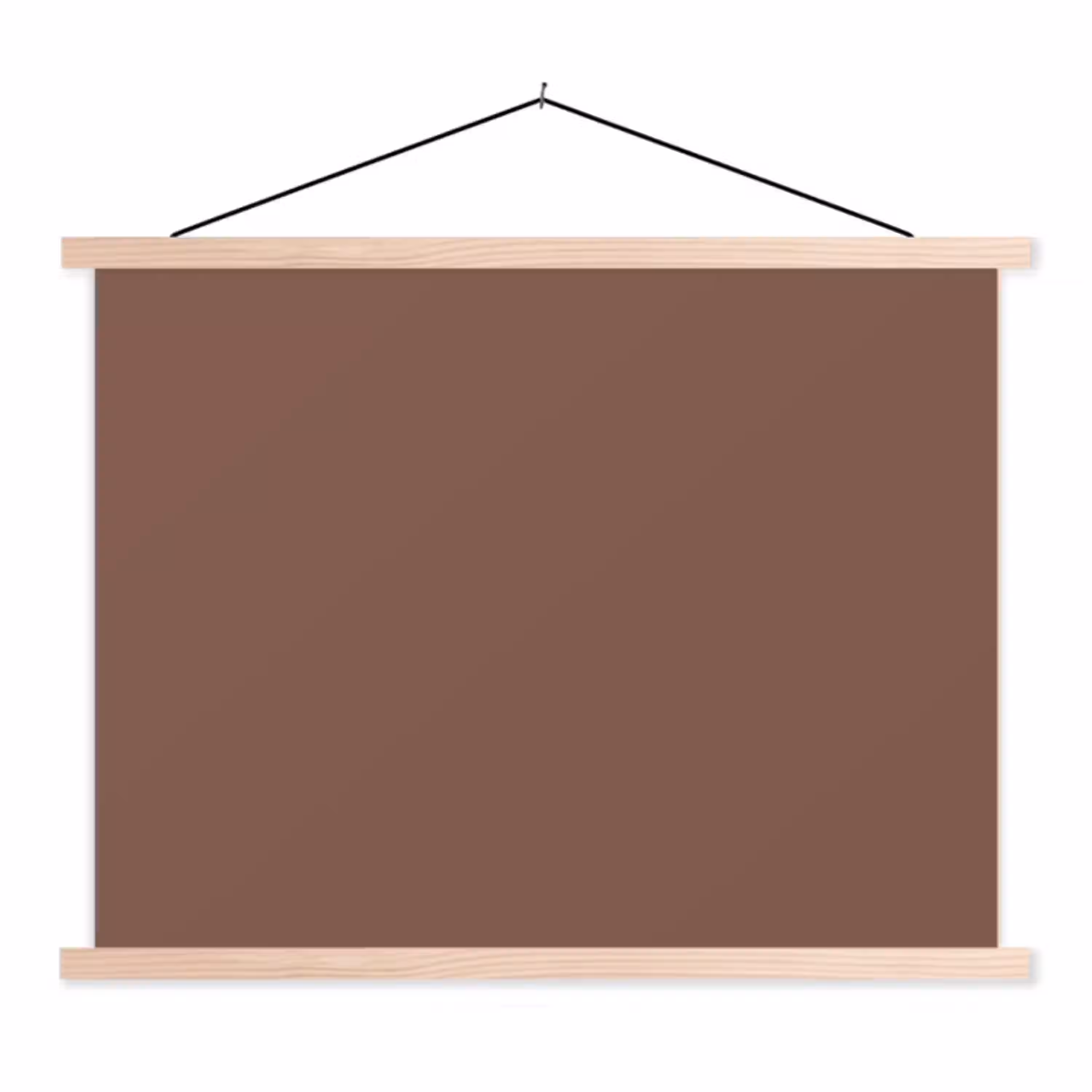 Muted - Chestnut - Bruin textielposter latten blank klein 122 -3d