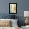 Kunst - Abstract - Blauw - Wit fotolijst zwart zonder passe partout klein -sfeer3