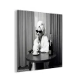 Vrouw - Bubbels - Zwart - Wit aluminium wit klein -3d