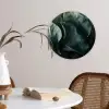 Groen - Bladeren - Glad - Nerven Wandcirkel plexiglas klein -sfeer4
