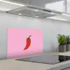 Peper - Rood - Illustratie keuken achterwand spatscherm klein -3d_schuin