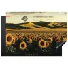 Zonnebloem - Veld - Windmolen Inductie beschermer vinyl 3mm klein -3d