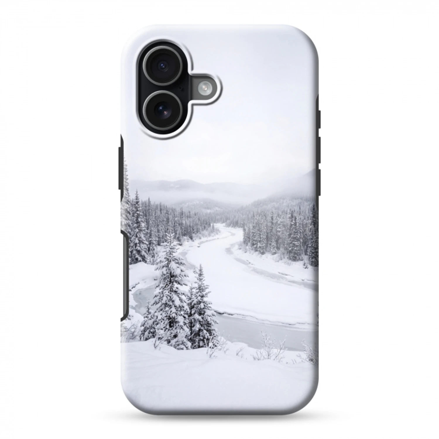 Rivier - Bevroren - Landschap - Winter Toughcase MagSafe Apple iPhone 17 klein -3d