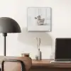 Badeend - Minimalistisch - Wit plexiglas 5mm klein -sfeer6