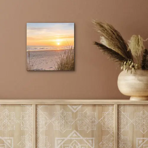 Zonsondergang - Duinen - Zee aluminium wit klein -sfeer4