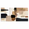Vlakken - Abstract - Zwart - Strepen Muismat XXL klein -3d_leeg