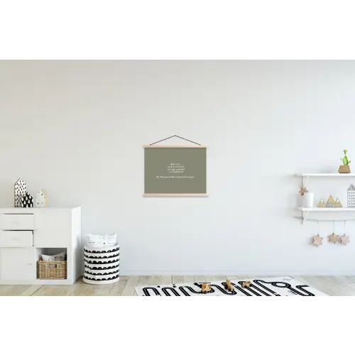 Quotes - Ma - Spreuken - Mama's recept - Koken textielposter latten blank klein -kinderkamer