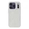 Klassiek - Visgraat - Grijs Telefoonhoesje iPhone 17 Pro klein 878 -3d