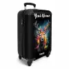 Hert met Gewei Tussen Graffiti Spray NBS - Handbagage koffer - Kinderen Unisex middel -productfoto_3d