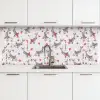 Vis - Koi - Bloemen - Patronen keuken achterwand 2 middel 871 -3d