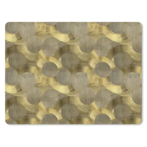 Modern - Geometrisch - Goud muismat rubber klein 262 -3d