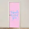 Tequila texted you - Roze - Blauw deurposter klein -3d_beige