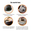 Vuurtoren - Klif - Zee - Bloemen Inductie beschermer vinyl 3mm klein -zzzzzzz-td-werking