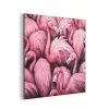 Flamingo - Roze - Dieren aluminium wit klein -3d