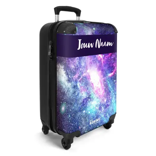 Kosmische kleurexplosie NBS - Handbagage koffer - Kinderen Unisex middel -productfoto_3d