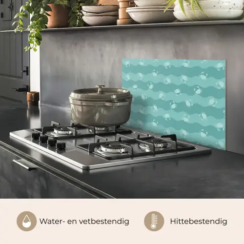 Zee - Dieren - Blauwe krab - Blauw keuken achterwand spatscherm klein 900 -usp_NL