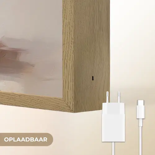 Mand - Eieren - Roze Light Box met batterij (Wandlamp) middel -USP_websiteoplaadbaarNL