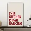 Rood - Quote - Kersen canvas 2cm klein -sfeer6