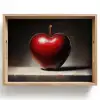 Apple - Hart - Rood Dienblad Rechthoek middel -z3d_shopping