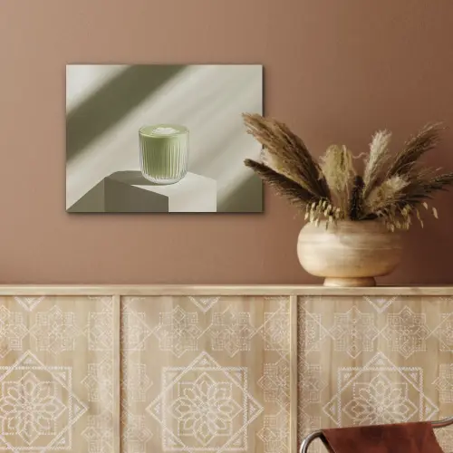Matcha - Glas - Groen - Minimalistisch PET vilt klein -sfeer4