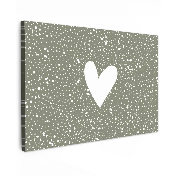 Hart - Design - Liefde Tuinposter op houten frame 2 cm dik klein -3d