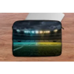 Voetbal - Stadion - Nacht - Modern laptophoes neopreen klein -tafel