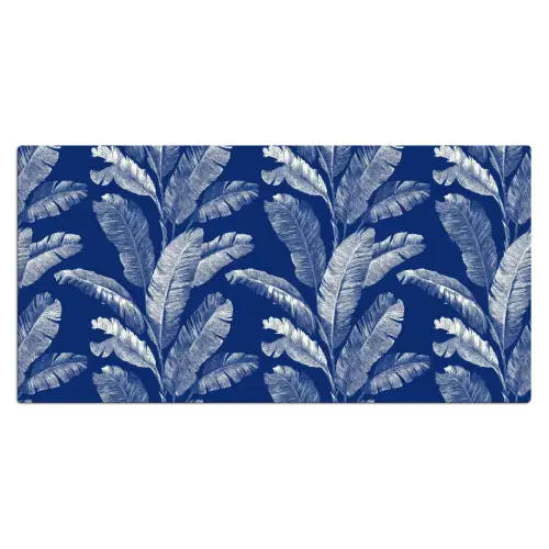 Blad - Palm - Blauw Muismat XXL klein 681 -3d_leeg