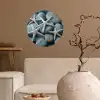 Zeesterren - Stenen - Wit Wandcirkel behangsticker klein -sfeer1