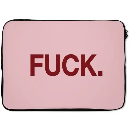 Statement - Krachtig - Roze laptophoes neopreen klein -zkaufland3dotto