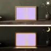 Dream - Paars - Typografisch Light Box met kabel (Tafellamp) klein -sfeer3