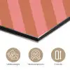 Simmer - Hartjes - Strepen - Roze aluminium wit klein -closeup_NL