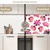Bloemen - Roze - Patroon keuken achterwand 2 middel 871 -voor-na2_DE