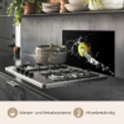 Kiwi - Fruit - Stilleven - Water - Zwart keuken achterwand spatscherm klein -usp_DE