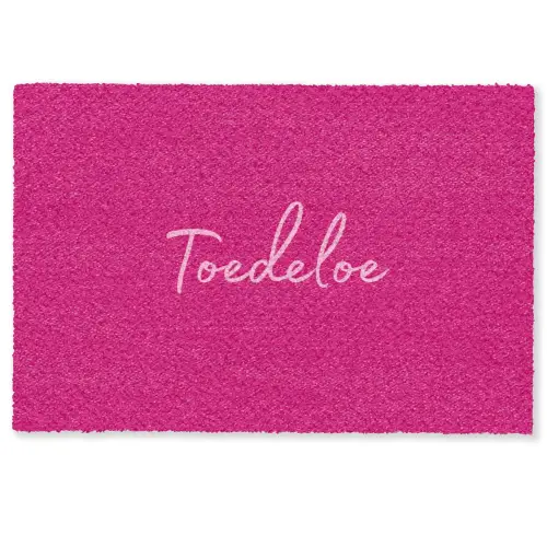 Toedeloe - Roze Deurmat klein -zkaufland3d